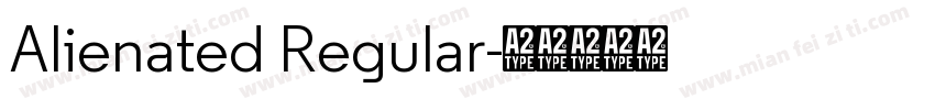 Alienated Regular字体转换